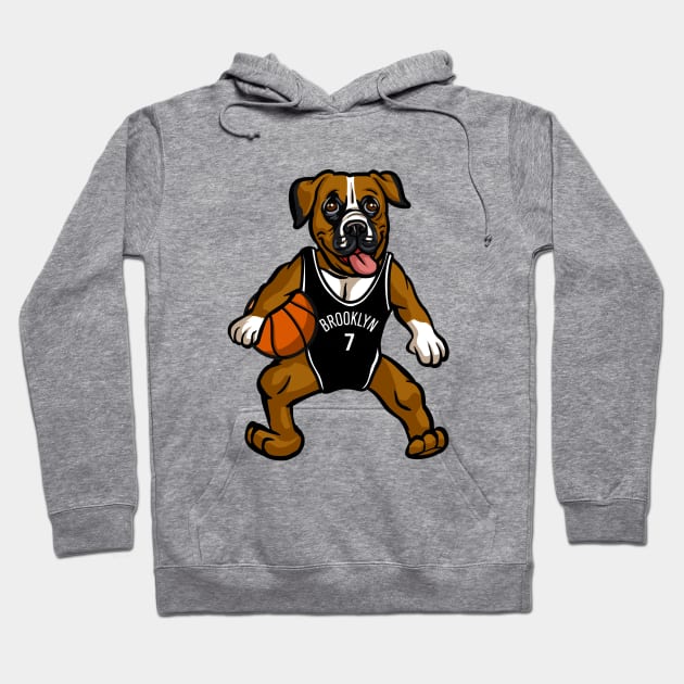 Boxer Dog Hoodie by TAMASTUD